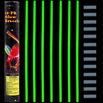 Glow stick βραχιόλι πράσινο (15 τεμ.) 5 Χ 200mm