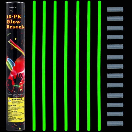 Glow stick βραχιόλι πράσινο (15 τεμ.) 5 Χ 200mm Glow stick βραχιόλι πράσινο (15 τεμ.) 5 Χ 200mm