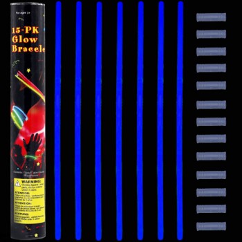 Glow stick βραχιόλι μπλέ (15 τεμ.) 5 Χ 200mm