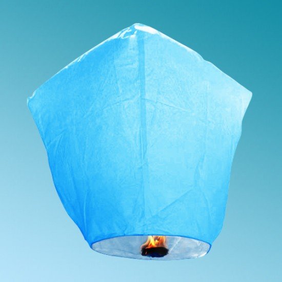 Ιπτάμενο Φαναράκι 90 x 50 x 36 cm Σιέλ