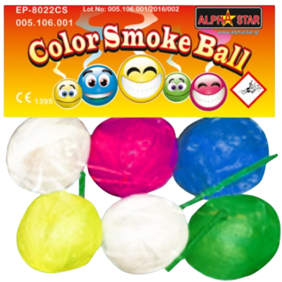 Παιδικό Πυροτέχνημα - Μπαλάκια Καπνού (6 Τεμάχια) Παιδικό Πυροτέχνημα - Μπαλάκια Καπνού (6 Τεμάχια)