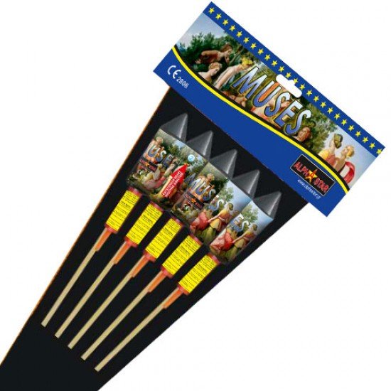 Πυροτέχνημα Ρουκέτες Muses (5 Τεμάχια)