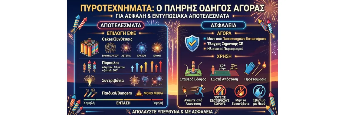 Πυροτεχνήματα: Οδηγός αγοράς και επιλογής προϊόντων