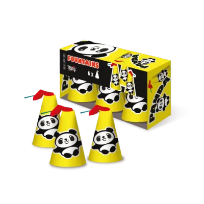 Συντριβάνια Panda (6 τεμάχια)