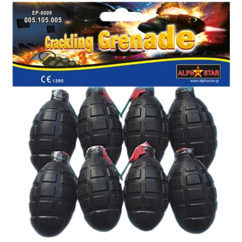 Παιδικό Πυροτέχνημα - Χειροβομβίδα Crackling (8 τεμάχια)
