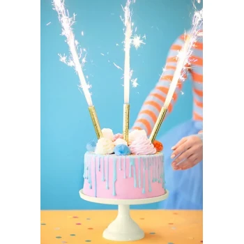 Χρυσός Πυρσός Τούρτας (1 τεμάχιο)