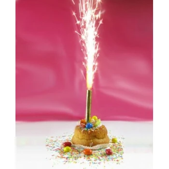 Χρυσός Πυρσός Για Τούρτα (1 τεμάχιο)