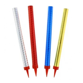 Πολύχρωμοι πυρσοί για τούρτα (4 τεμάχια)