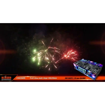 Πυροτεχνήματα 200 βολών Profi Show Multi Shape