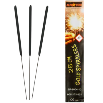 Συρματάκια Τούρτας – Sparklers 25 εκατοστά (10 τεμάχια)